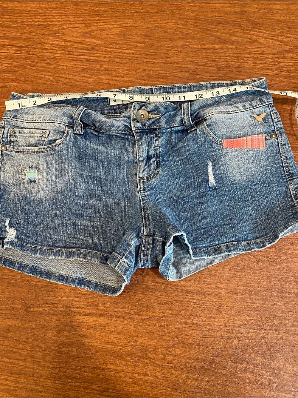 Grane Distressed Blue Denim Jean Shorts size 11